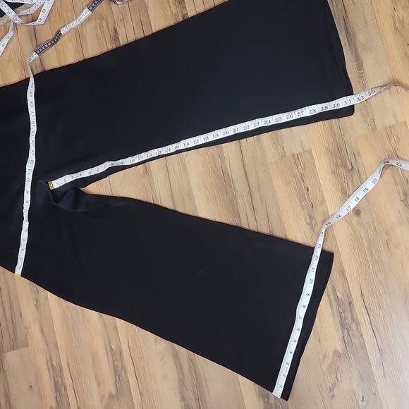 LAFAYETTE 148 New York Black Acetate Viscose Wide Leg Pants - Picture 10 of 15